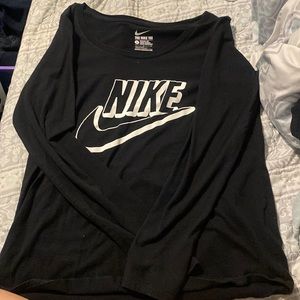 I am selling a large, black, long sleeve Nike t-shirt. Only wore once.